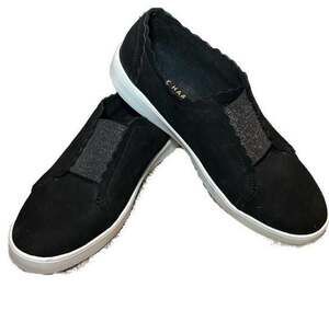 Cole Haan Grand Crosscourt Scalloped Slip-On Sneakers Black Size 8B